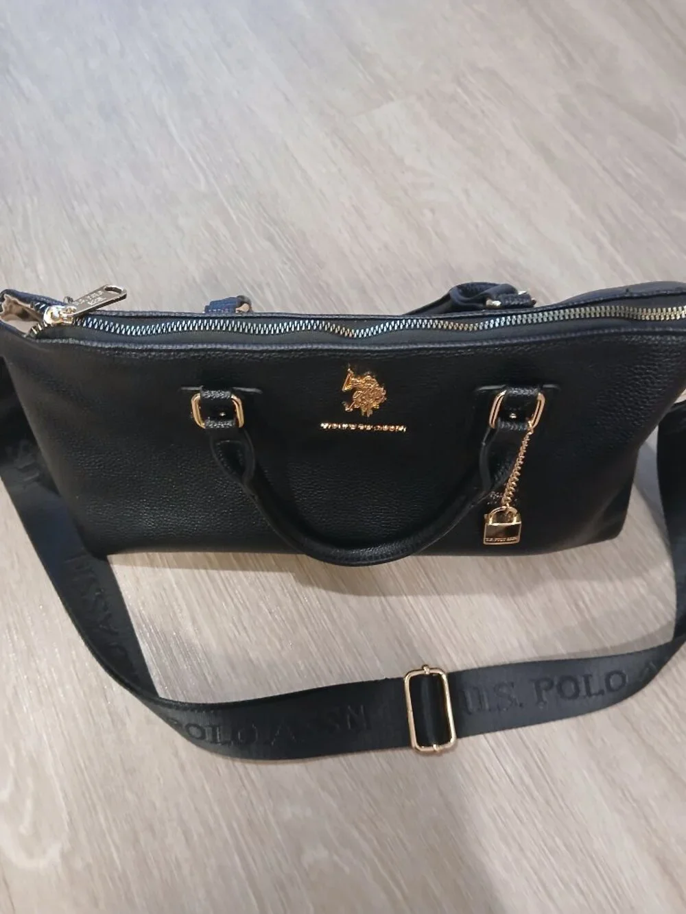 NEW GREAT BLACK US POLO ASSN. SATCHEL!!!